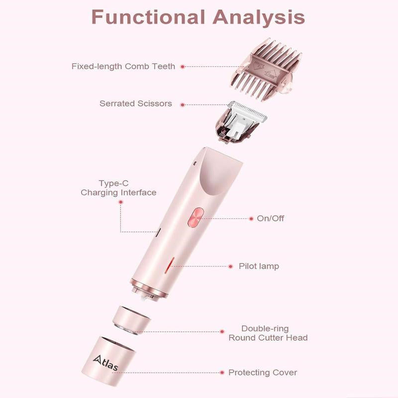 Atlas 2‑in‑1 Shaver & Bikini Trimmer